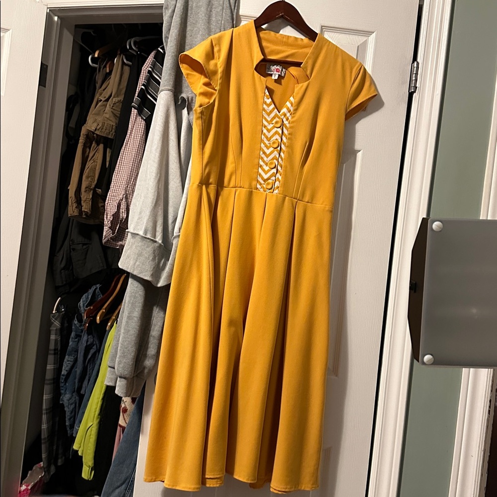 Miss Candyfloss yellow day dress